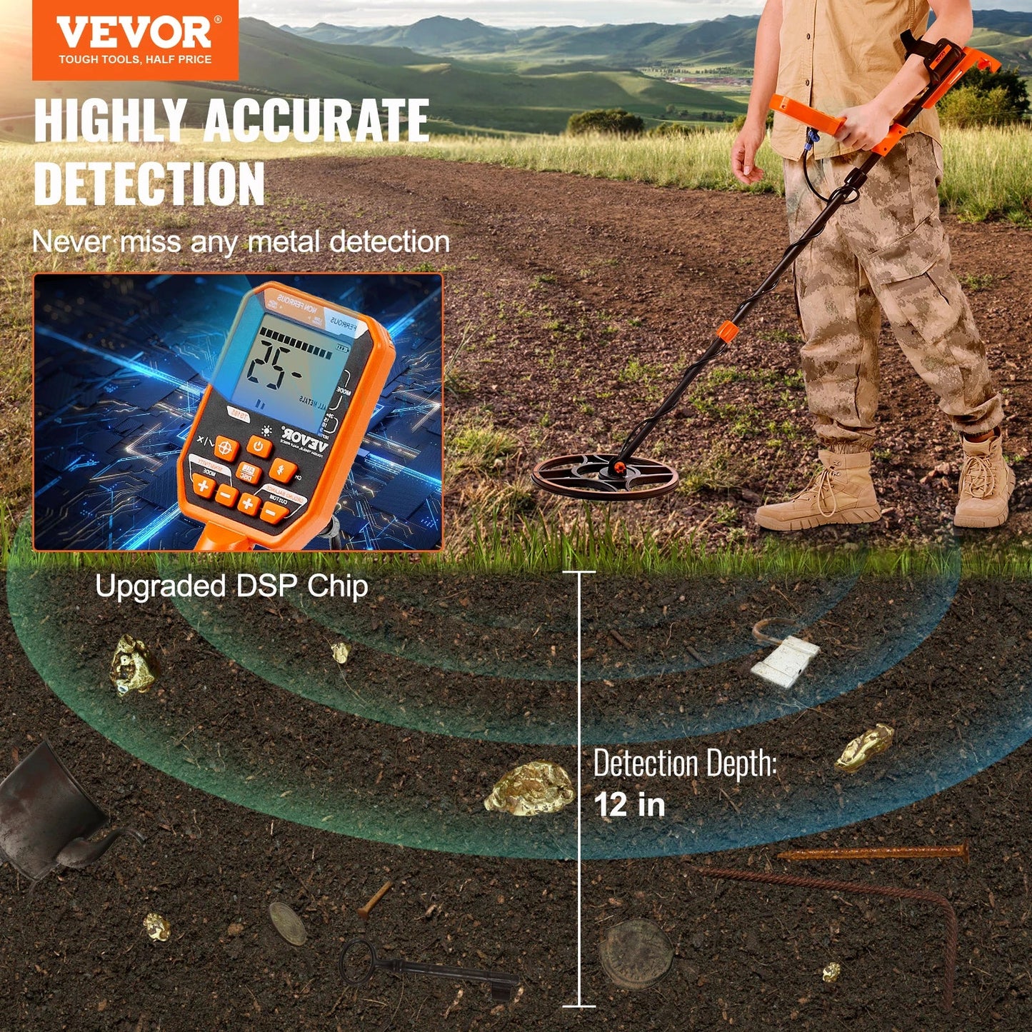T100 - Professional Metal Detector