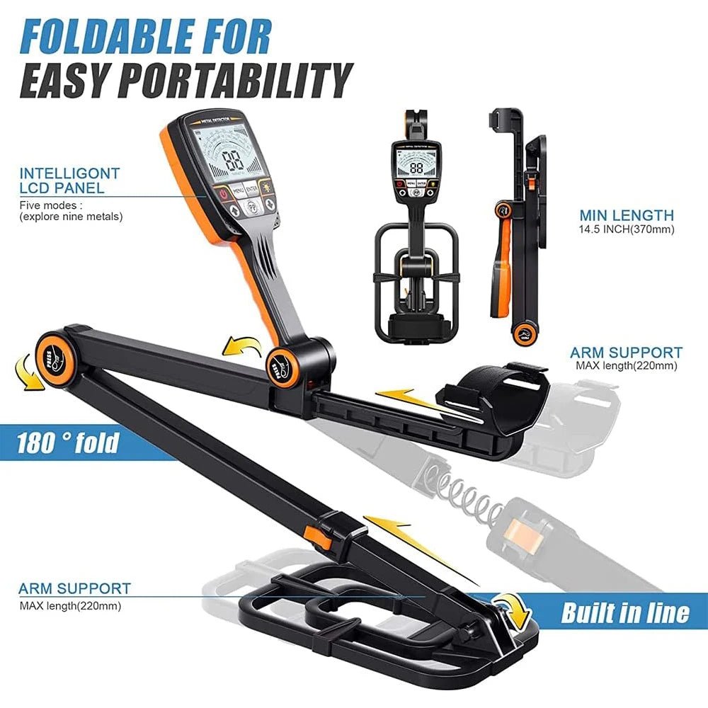 Portable Professional Metal Detector (Water resistant)