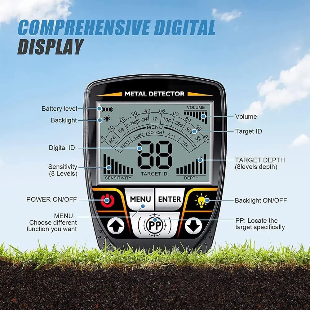 Portable Professional Metal Detector (Water resistant)